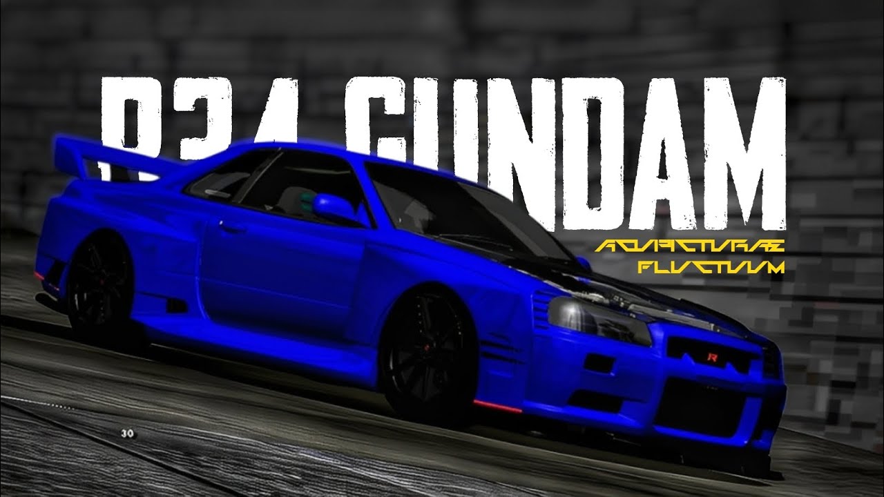 SHARE ‼️ NISSAN SKYLINE GTR-34 GUNDAM 