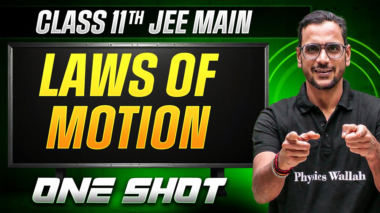MANZIL Comeback: LAWS OF MOTION in 1 Shot | All Concepts + PYQs | JEE Main