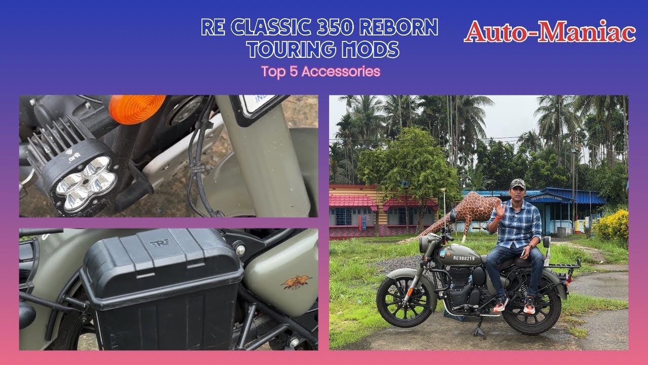 Best Touring Modifications on ROYAL ENFIELD CLASSIC 350 REBORN 🏍️