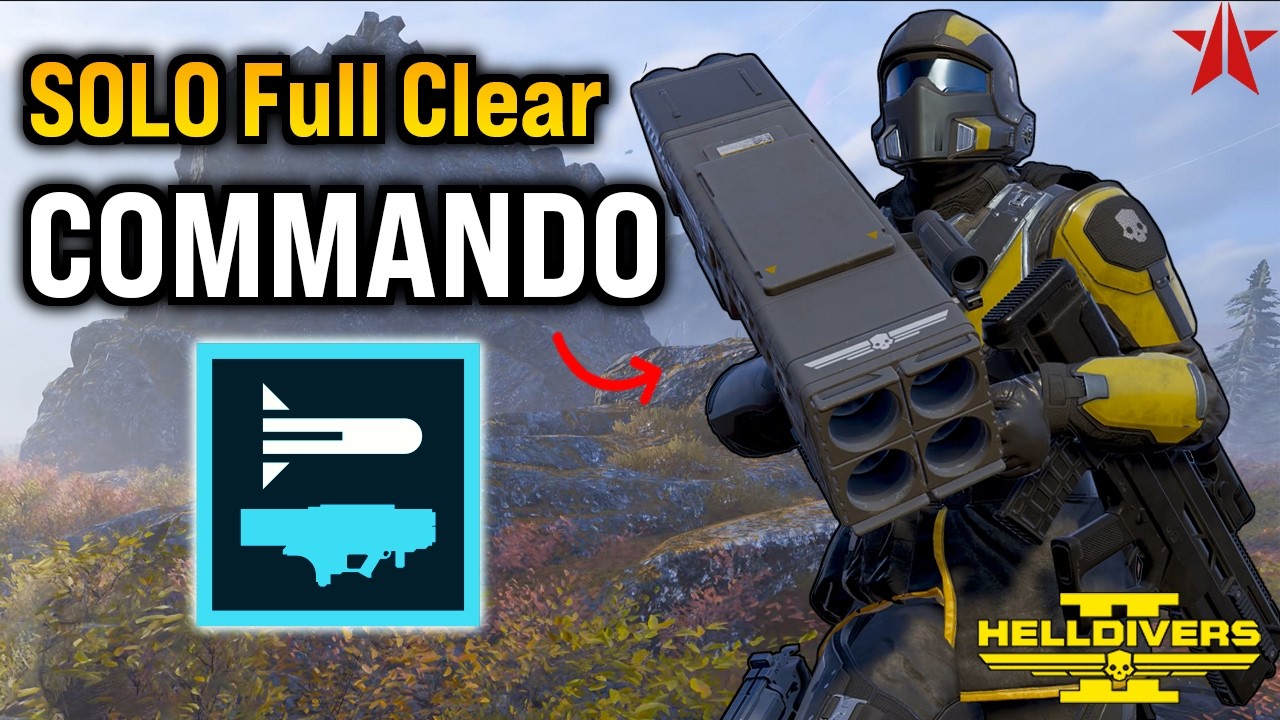 Helldivers 2 - SOLO Commando DESTROYS Automatons, Super Helldive (Full Clear)