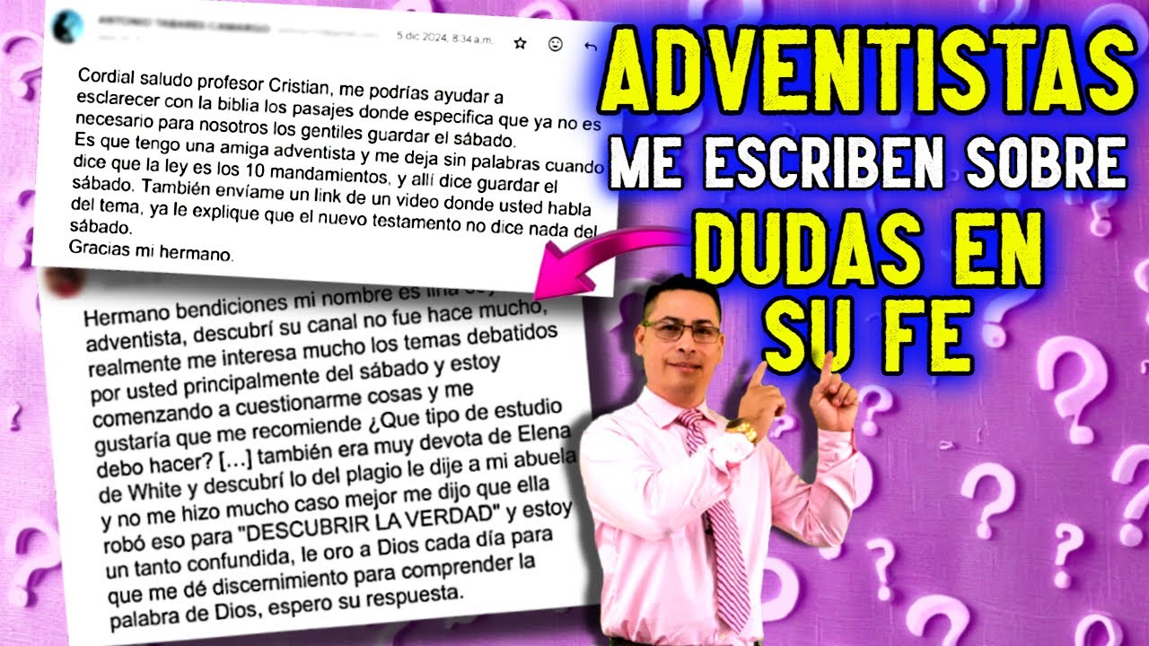RESPONDO A PREGUNTAS sobre EL SÁBADO, ELENA G. de WHITE Y 1844.