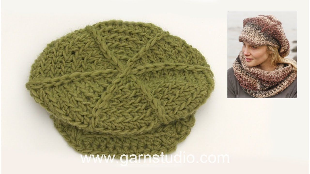 How to crochet the cap in DROPS 151-34