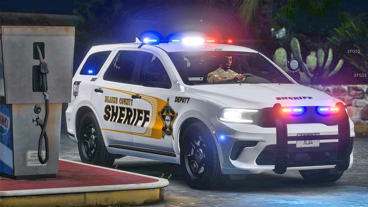 Playing GTA 5 As A POLICE OFFICER Sheriff Monday Patrol| GTA 5 Mod| 4K
