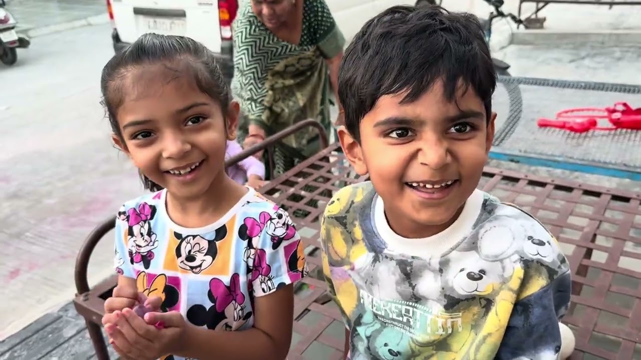 Ninu&shriju vlog #happyholi #festival #festivevibes 