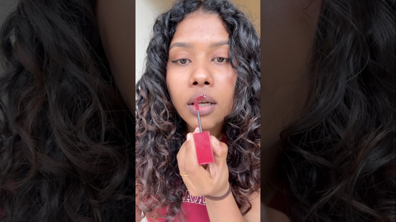 Trying Maybelline vinyl lipstick on my pigmented lips😳 #browngirl