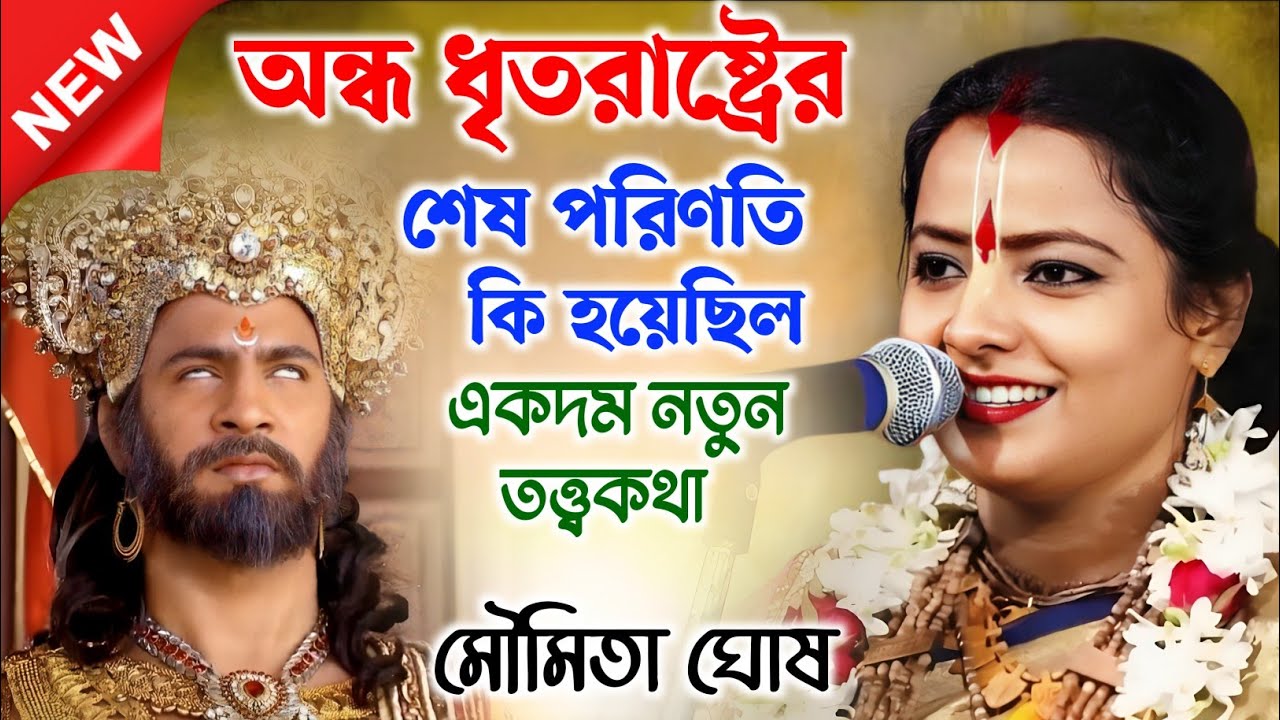 অন্ধ ধৃতরাষ্ট্রের শেষ পরিণতি কি হয়েছিল | মৌমিতা ঘোষ কীর্তন | Moumita Ghosh New Kirtan |