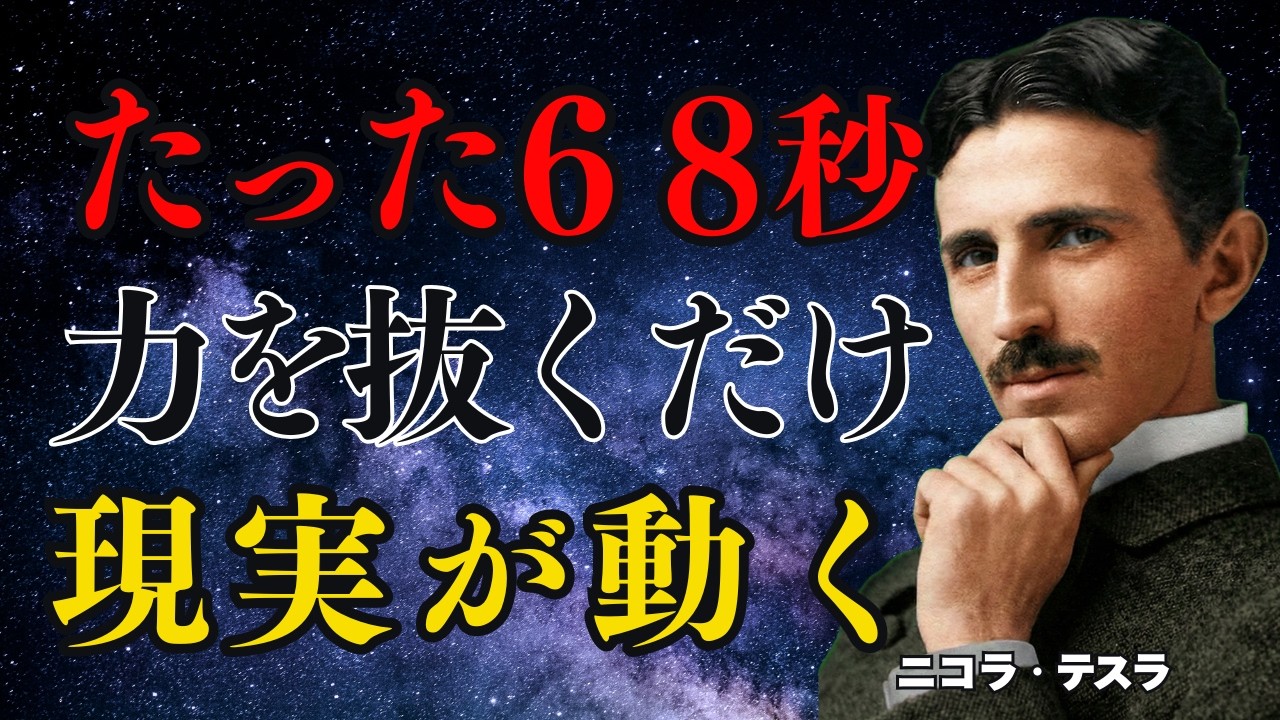 【※99％は知らない】たった68秒で現実が変わる。8000時間の努力を超える“究極の波動術”【ニコラ・テスラ】