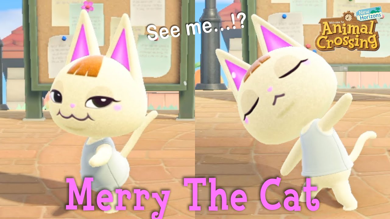 Merry The Cat Peppy Villager Animal Crossing New Horizons ACNH