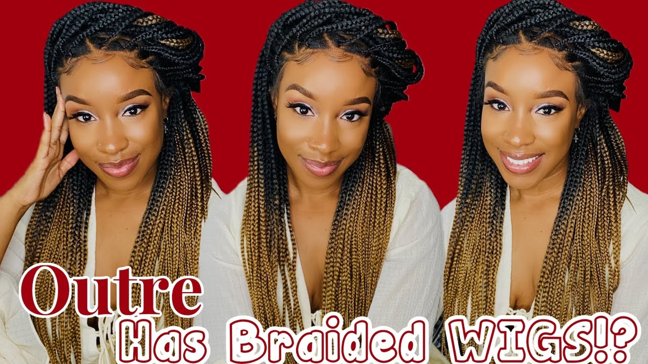 OUTRE HAS BRAIDED WIGS!? 😍| Outre Triangle KNOTLESS BOX BRAID Wig| Beginner Friendly
