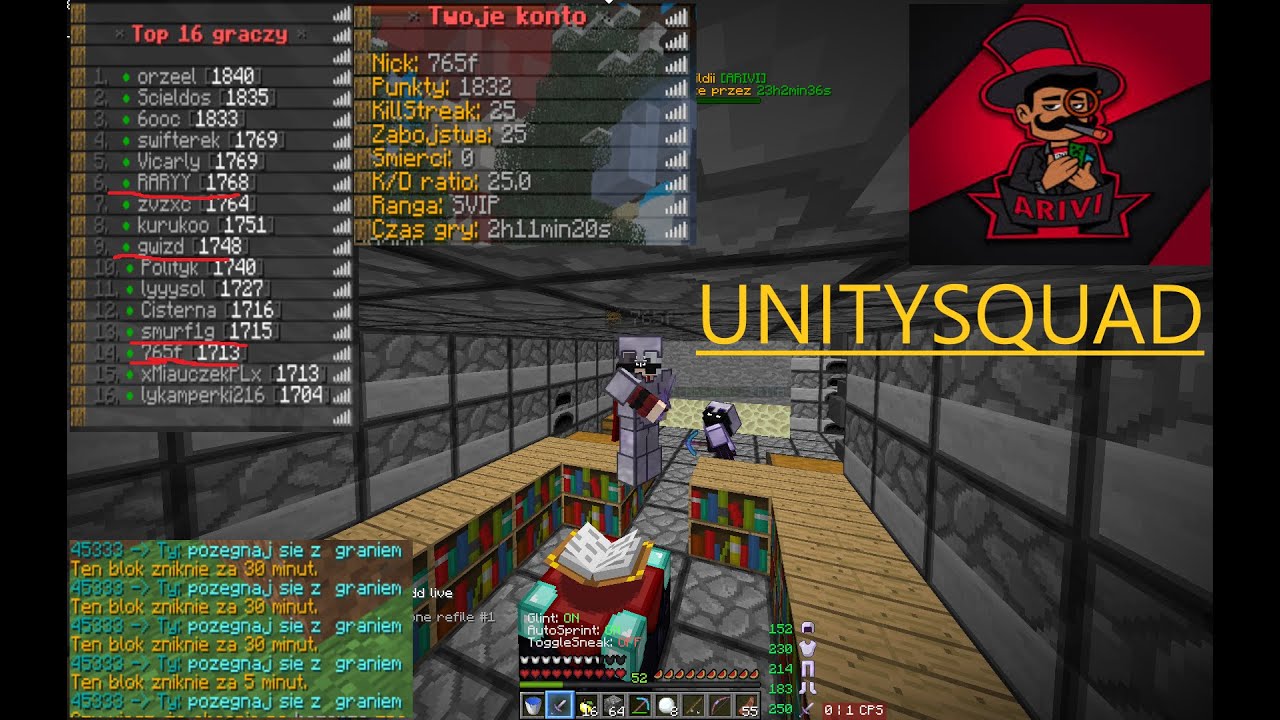 ARIVI.PL | NAJWIĘKSZE WBITY NA SERWERZE 😈 WYNIUCHALEM PRZECIWNIKOW | #UNITYSQUAD | TOP5 | 420FPS 4K