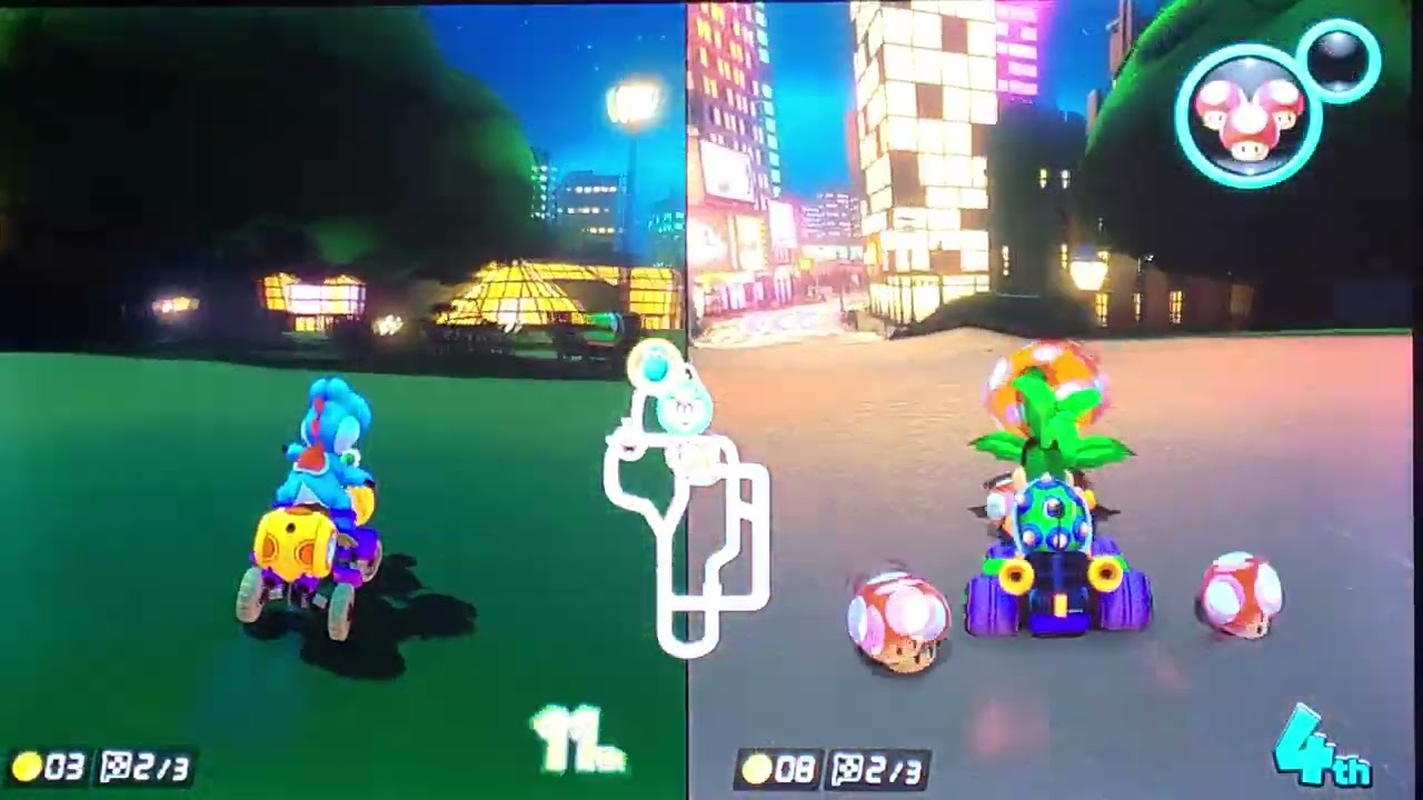 Mario Kart deluxe - New York minute - Nintento switch gameplay