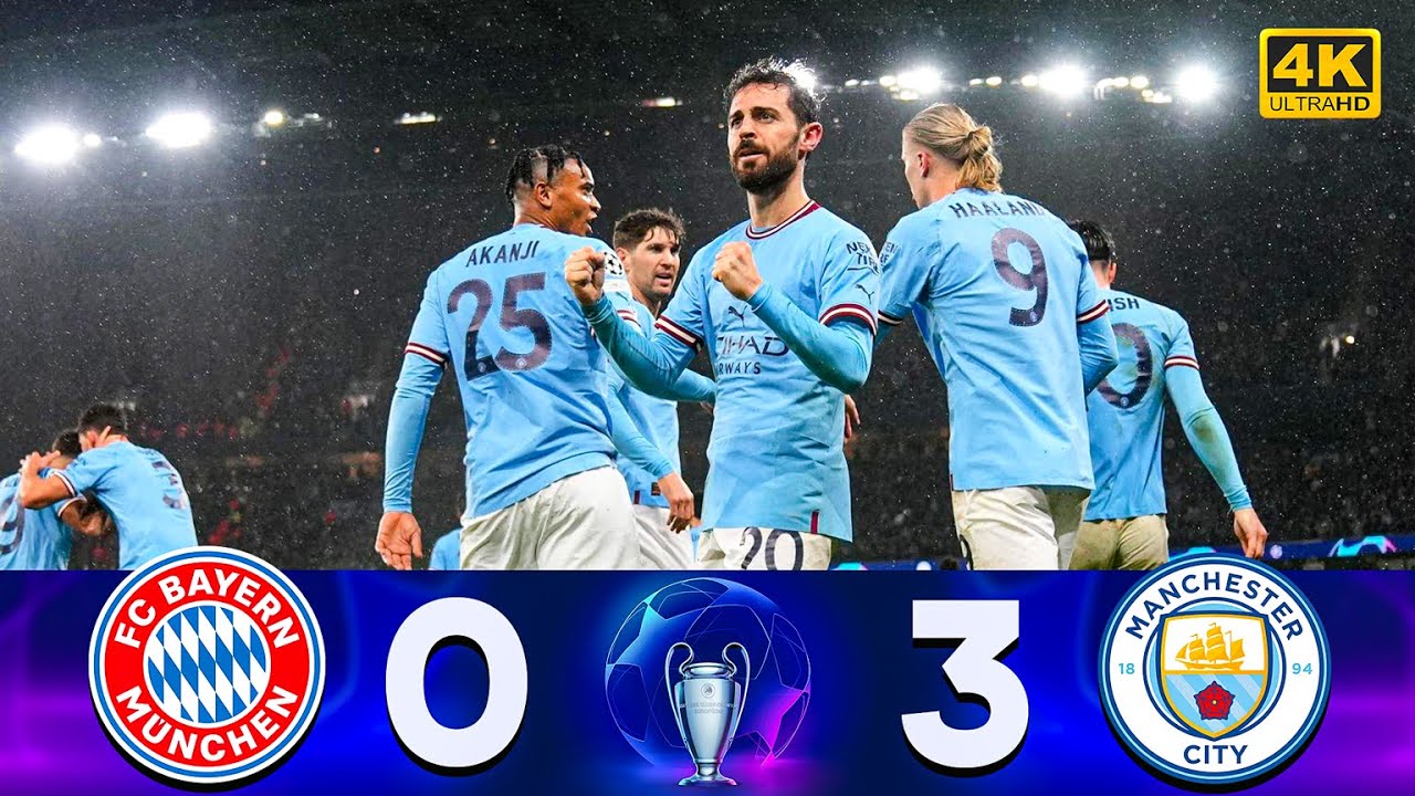 Manchester City vs Bayern Munich (3-0) | UHD 4K