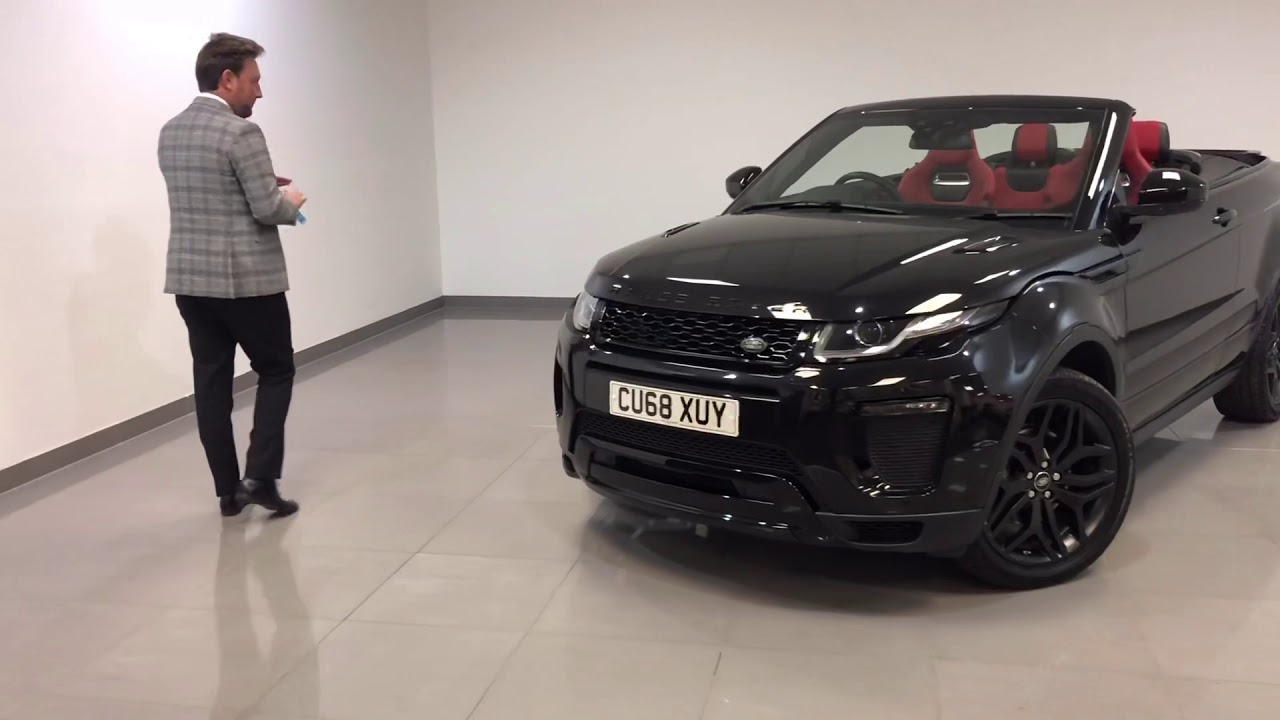 2018 68 Range Rover Evoque 2.0 TD4 HSE Dynamic Convertible (Black Pack)