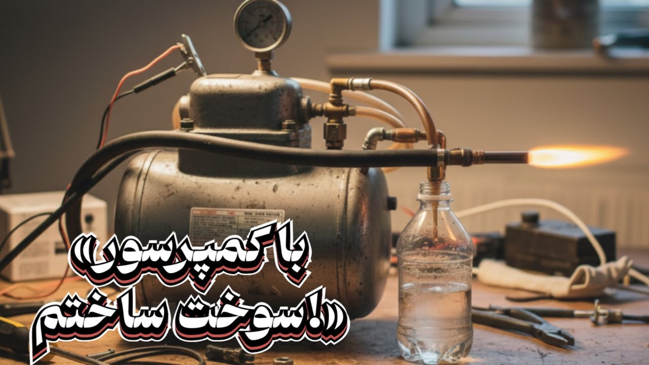 با کمپرسور سوخت ساختم! واقعاً کار کرد؟ 🔥