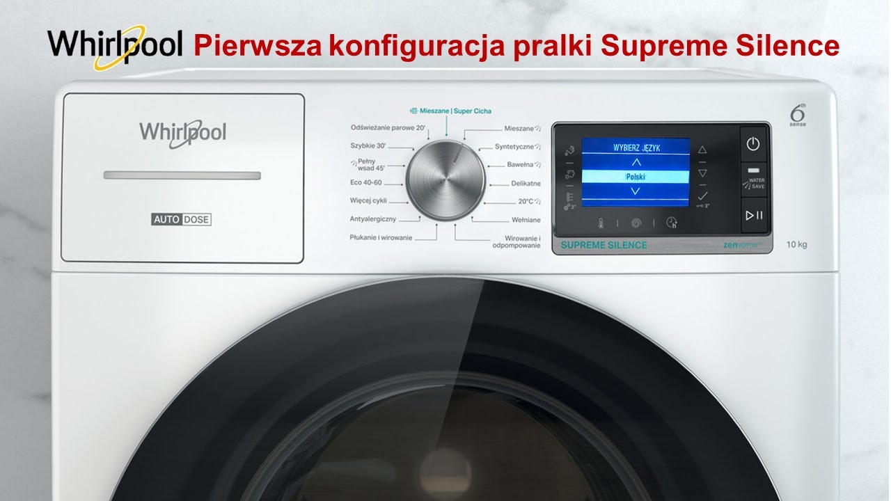 WHIRLPOOL  pralka Supreme Silence   pierwsza konfiguracja