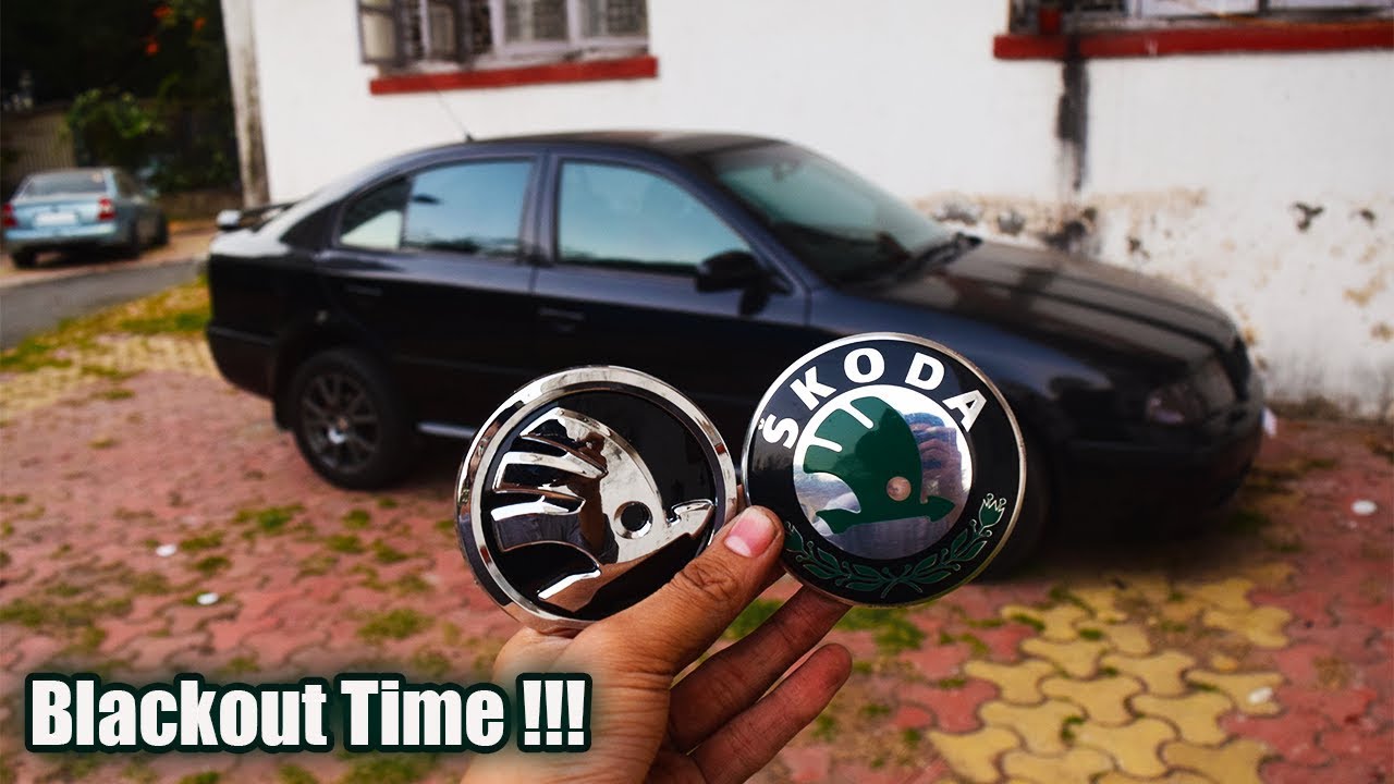 Replacing OLD Green SKODA Emblems(logo/Badges) with NEW Black ones !
