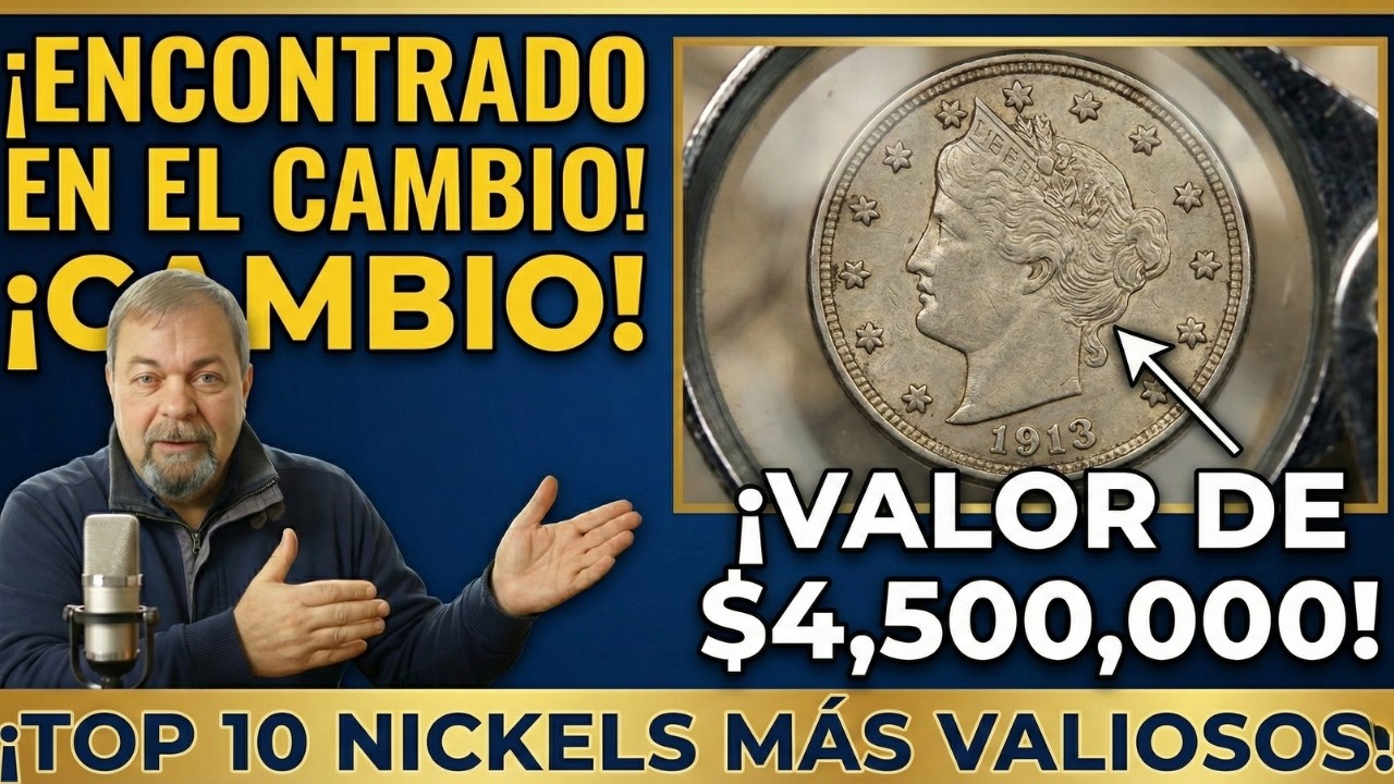 ¡VALEN MILLONES! Los 10 Nickels (5 Centavos) más Valiosos de EE. UU.