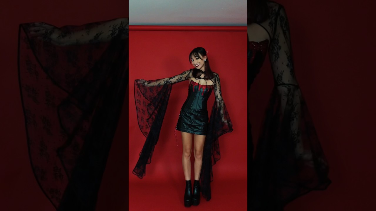 I made a 🩸Vampire Blood🩸 Halloween costume!! #shorts