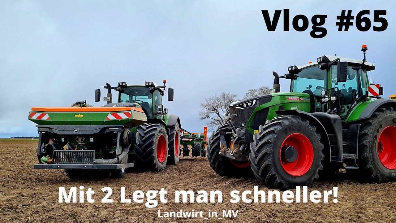 Vlog #65 Wir legen Mais mit einem Fendt 939 Gen6 + Amazone Precea