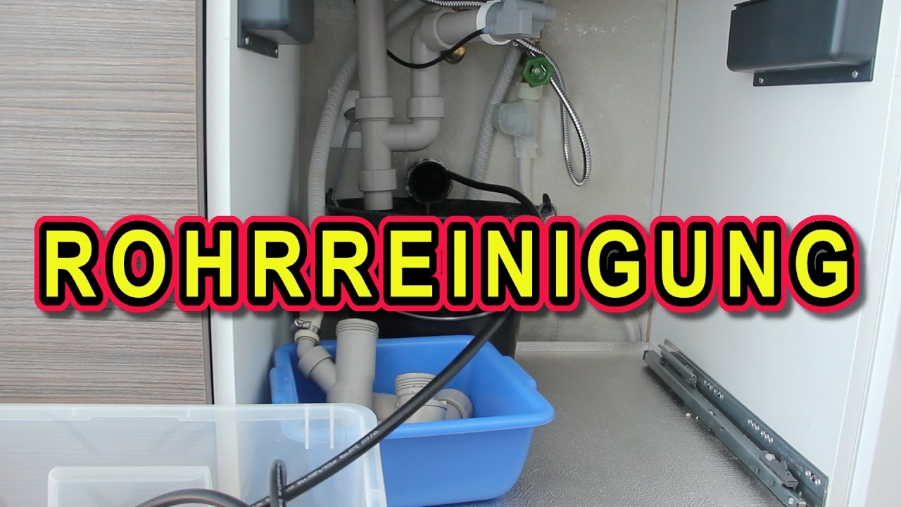 ABFLUSS VERSTOPFT. ROHR SPÜLEN MIT ROHRREINIGUNGSSCHLAUCH UND KÄRCHER, Rohrreinigung