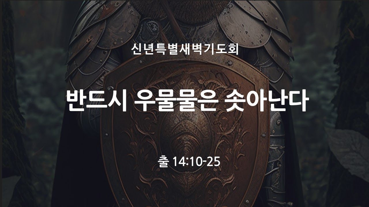 신부교회 - Bride Church 신년특별새벽기도회 - 반드시 우물물은 솟아난다(출14:10-25) / 장우영 목사