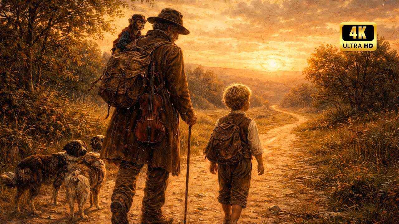Visual Poems | Sans Famille (Nobody’s Boy) on a Quiet European Road 🌿 | Relaxing Piano Music