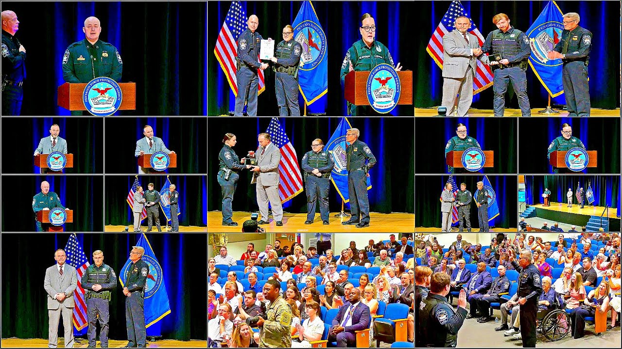 New Police Officers Sworn in at Pentagon - Pentagon Force Protection | August 29, 2024.