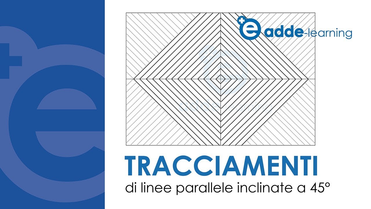 Tracciamenti di linee parallele inclinate a 45°