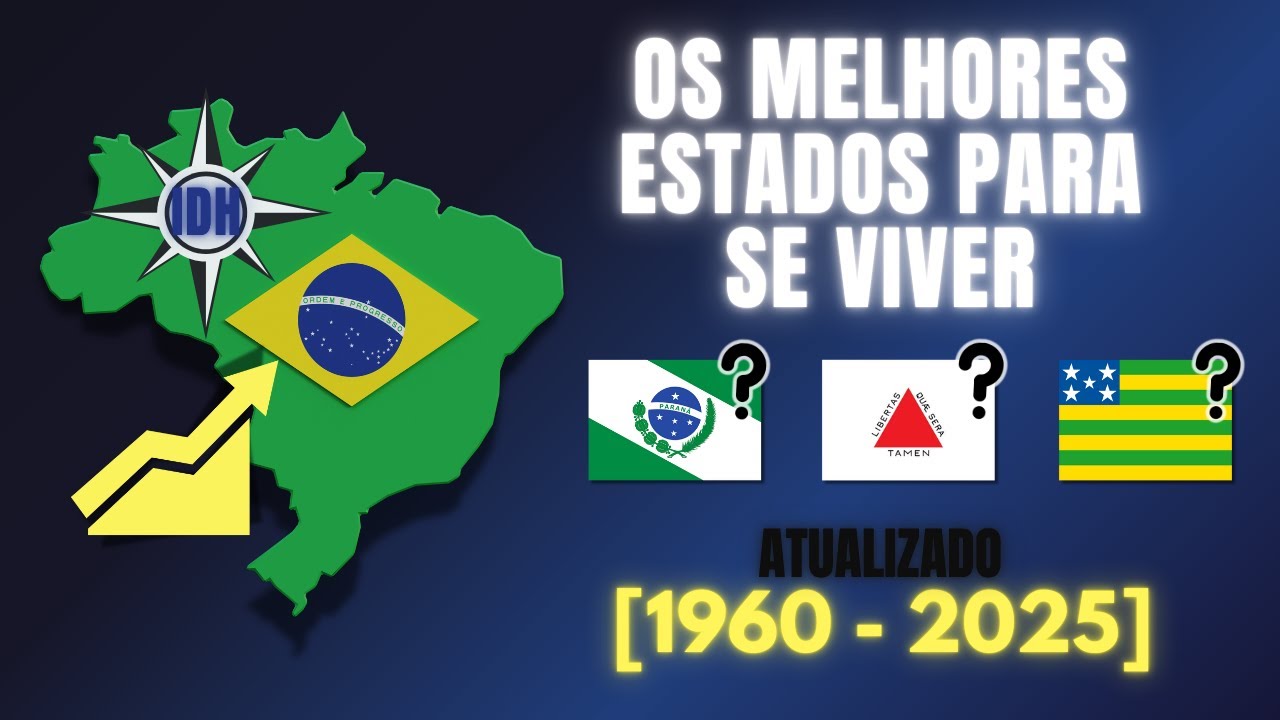 IDH dos Estados Brasileiros (1960 - 2025) ATUALIZADO