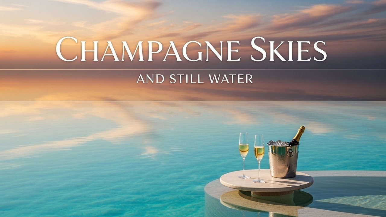 Champagne Skies & Still Water 🍾🌅 - Luxury Lounge Music
