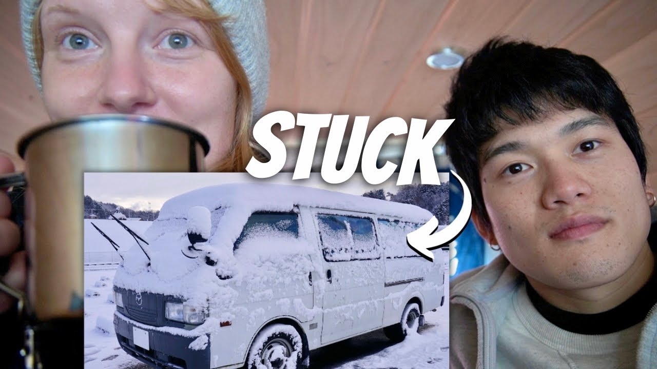 Our Camping Car Wouldn't Move in the Snow (How We Survived Winter in our Van)