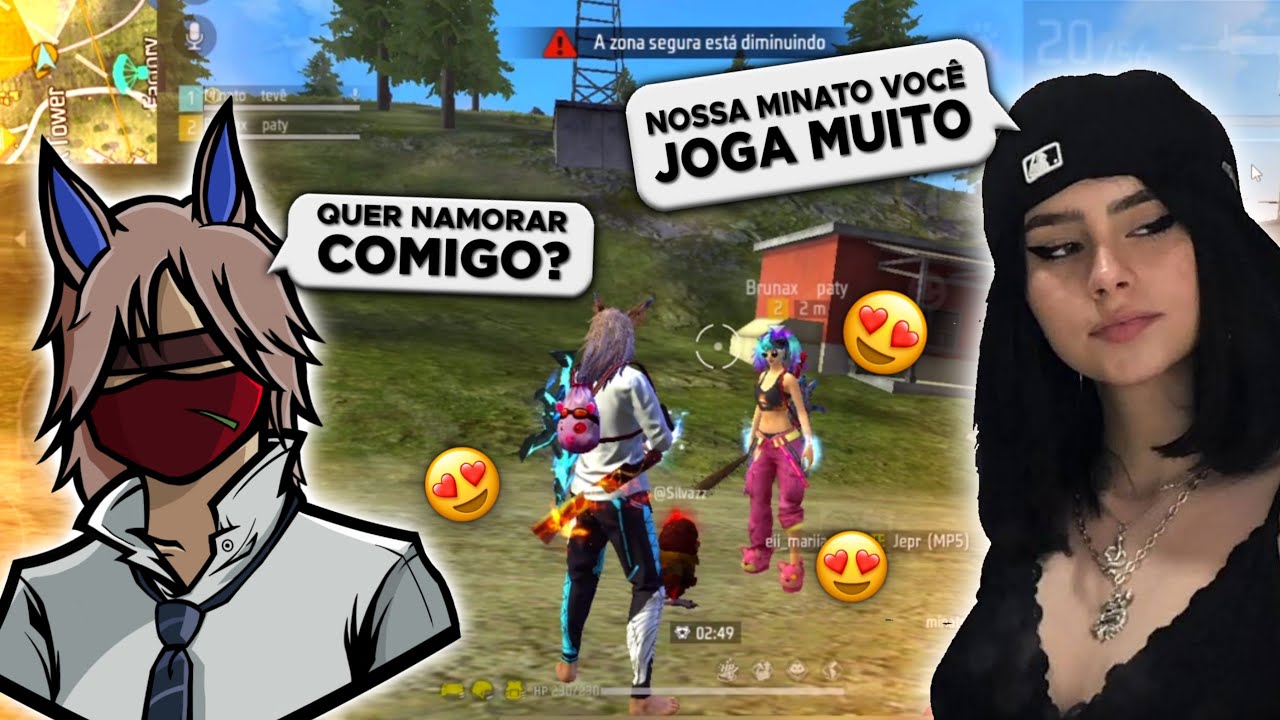 CAI COM UMA MENINA LINDA NO FREE FIRE E ME APAIXONEI 😍