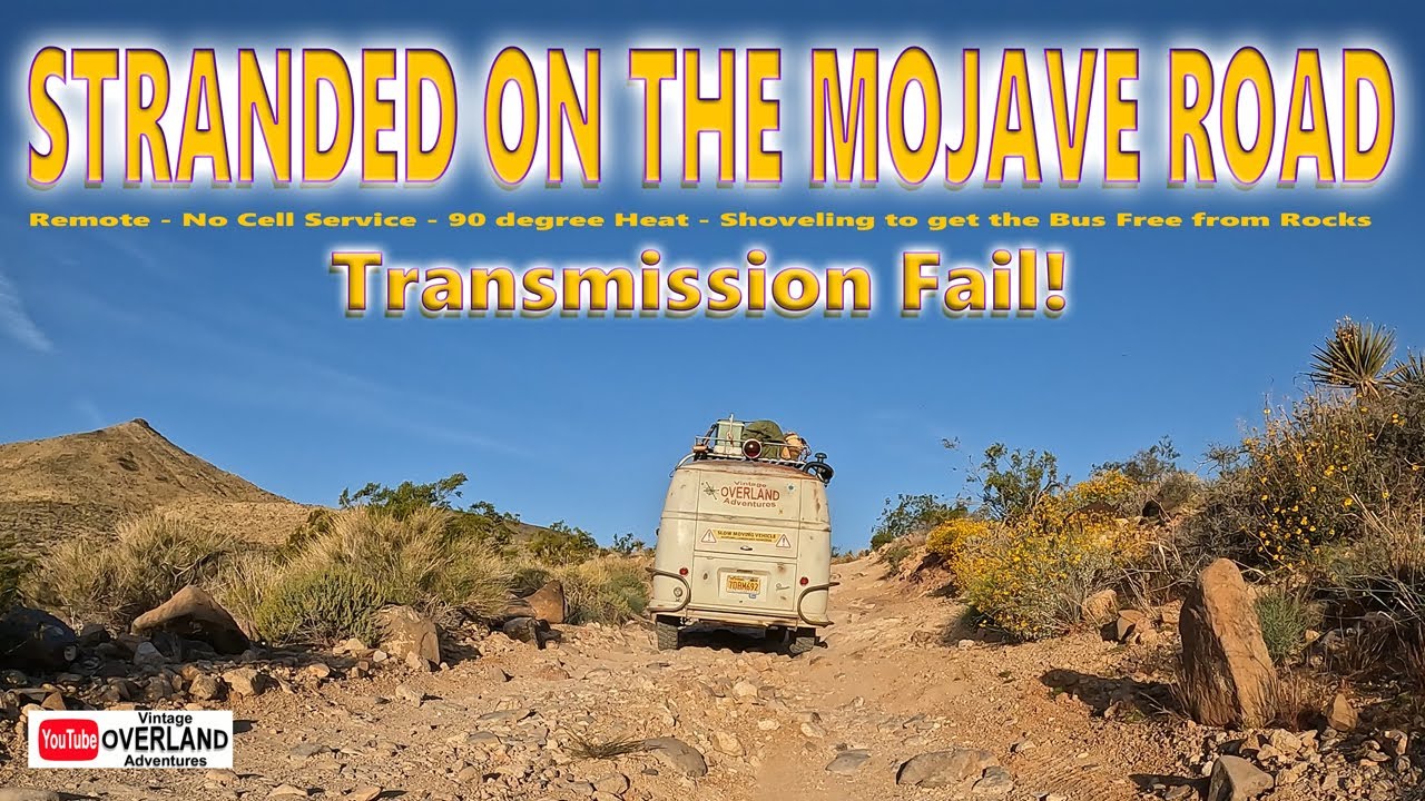 VW BUS - The Worst Case Scenario  - Stranded in the middle of the Beautiful Mojave Desert