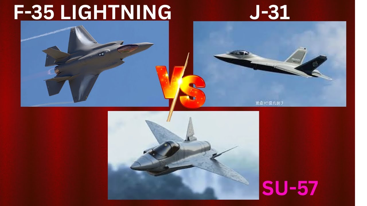 F-35 Lightning II vs SU-75 Checkmate vs J-31 Gyrfalcon | Ultimate 5th Gen Fighter Jet Comparison