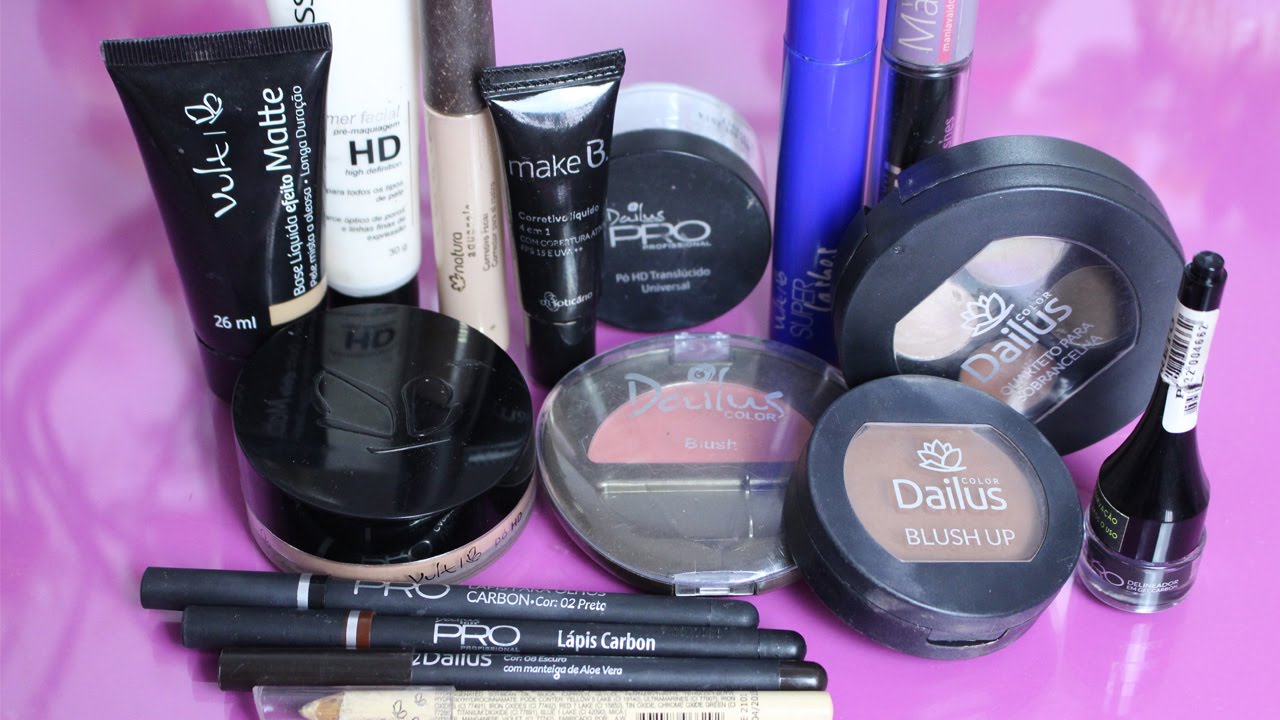 Como Montar Kit Básico de Maquiagem com Produtos Nacionais e Baratinhos  - Por Jéssica Freitas