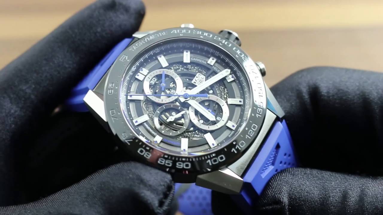 TAG Heuer Carrera Heuer 01 Automatic Chronograph Blue Touch Edition CAR2A1T.FT6052 Showcase Review