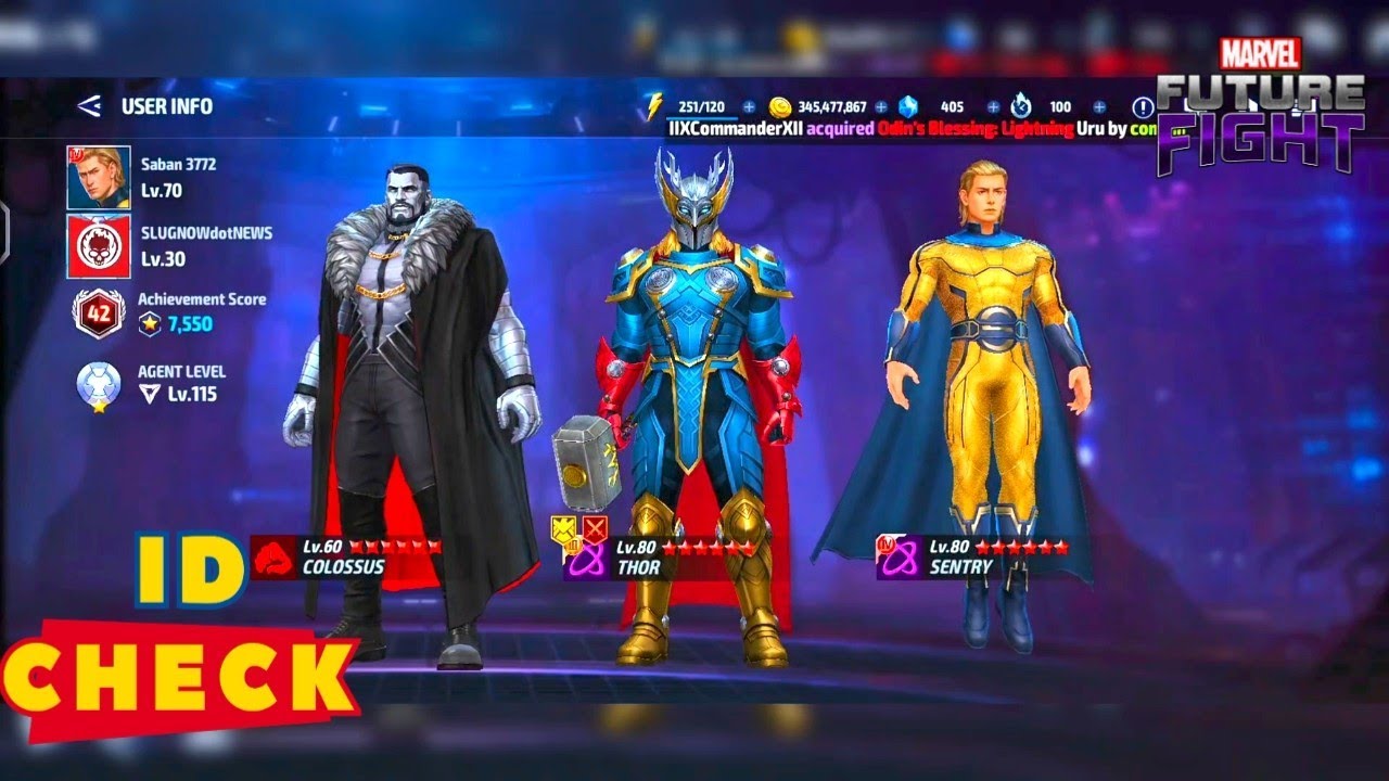 ID CHECK ✅ IN MARVEL FUTURE FIGHT 
