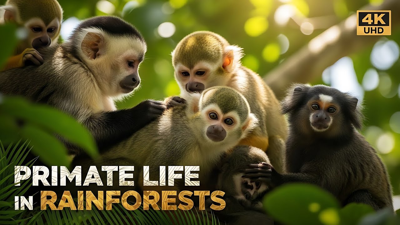 Primate Life in Rainforests &ndash; Monkeys and gibbons in the Wild