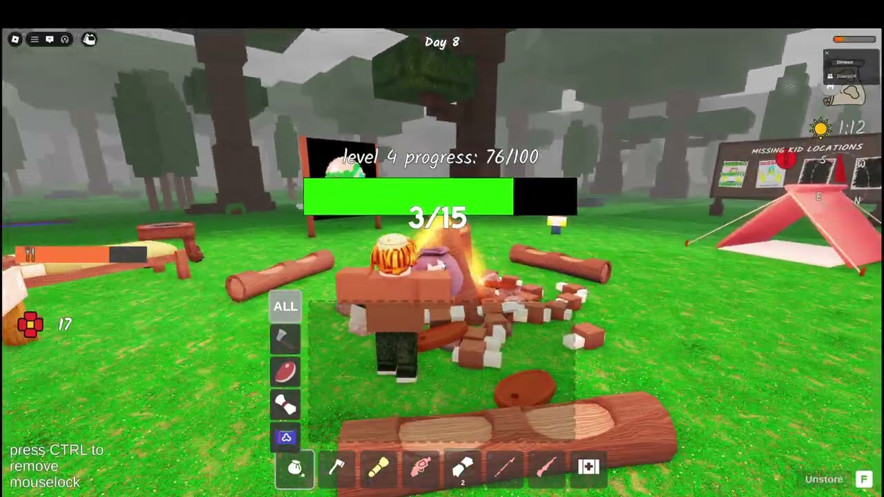 HARDCORE bez DONATU! 😱 6 poziom ogniska + DZIWNY WILK w Roblox 99 Nights