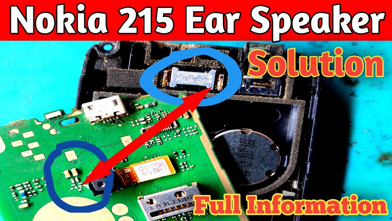 Nokia 215 Ear Speaker Solution || Nokia RM 1110 Ear Speaker Way || nokia rm1110 ear speaker jumper