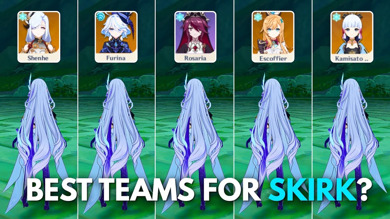 Best C0 Teams for Skirk!! Escoffier or Shenhe?? [ Genshin Impact ]