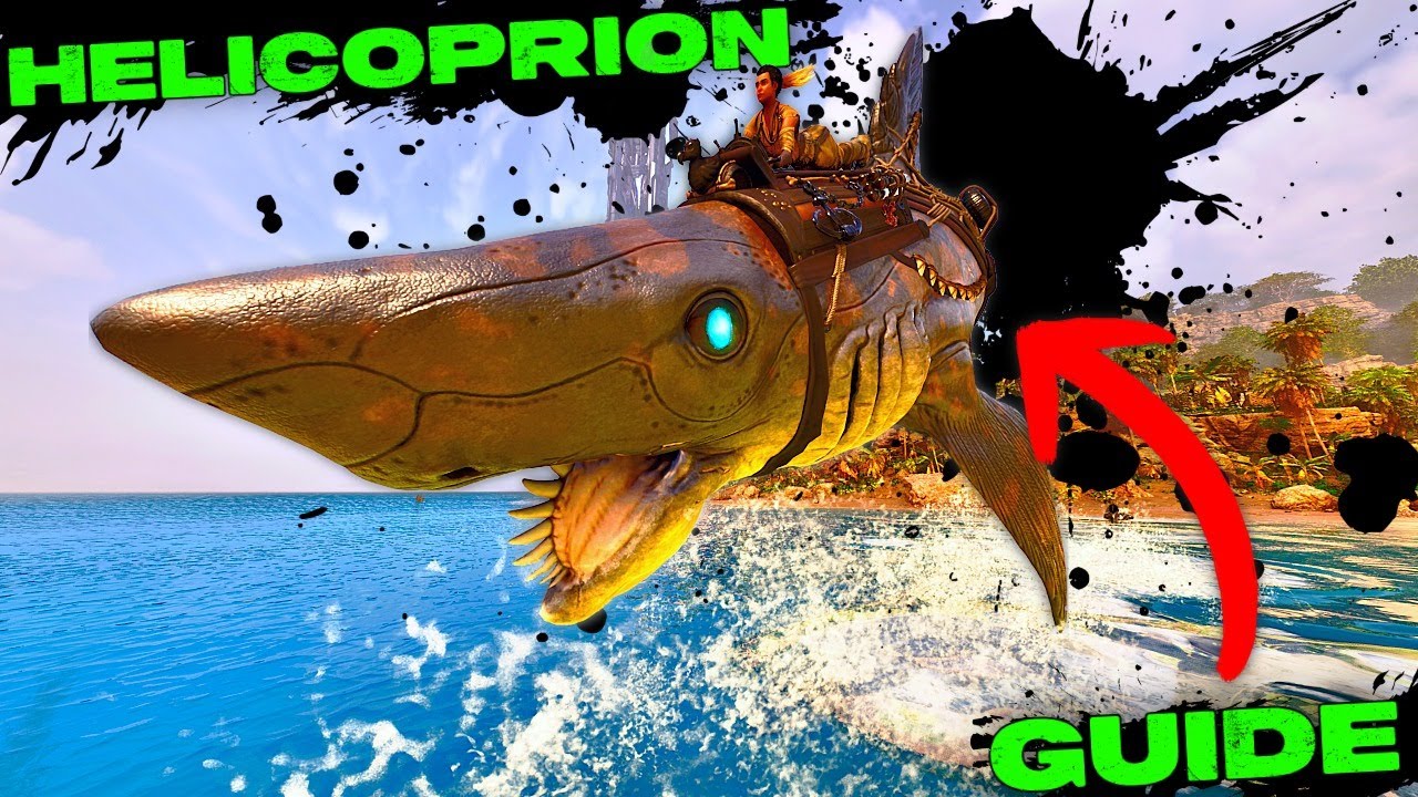 COMPLETE Helicoprion Guide!!! Everything You NEED to Know About ARKS OVERPOWERED New Creature!!!