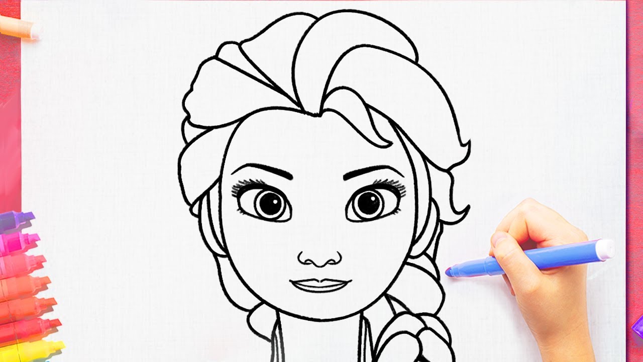 Comment dessiner ELSA facilement FROZEN