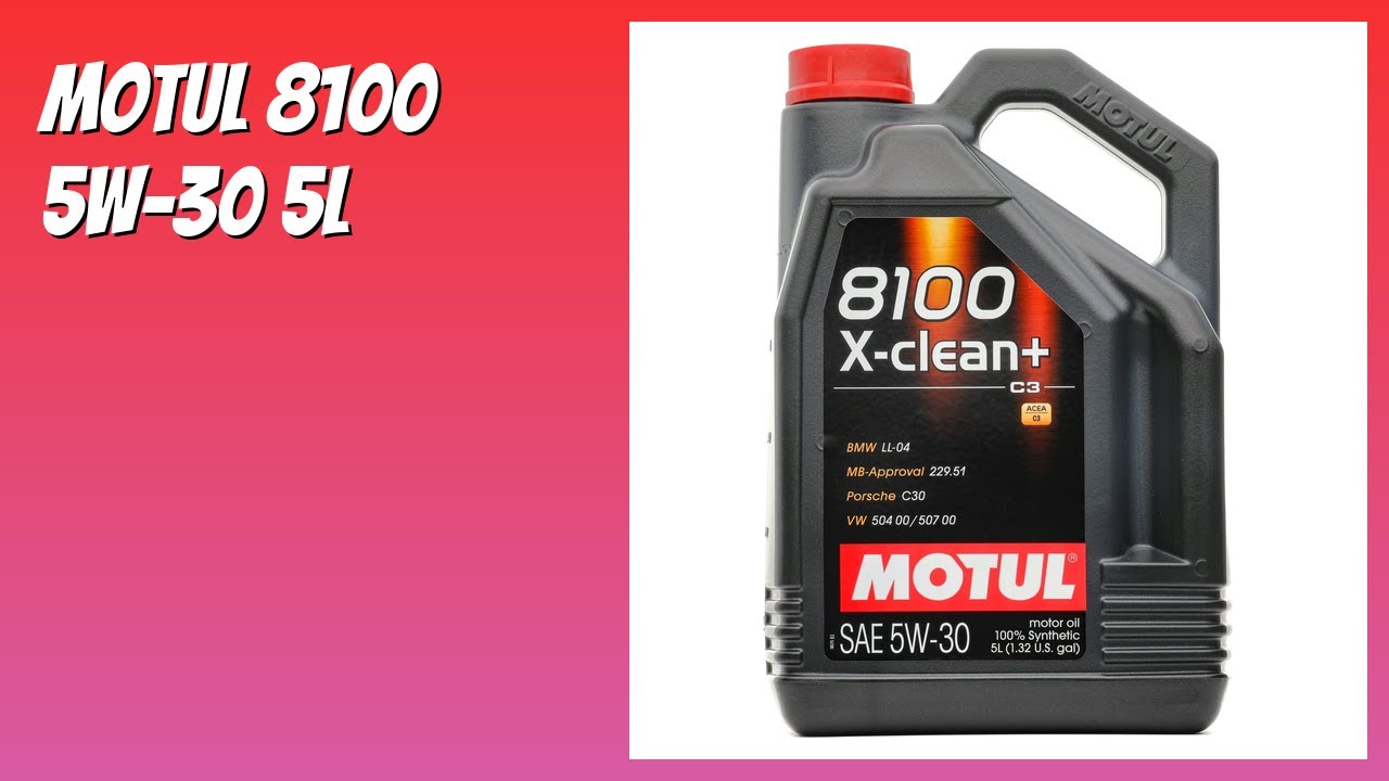 AVIS (2025) : Motul 8100 5W-30 5L. DÉTAILS