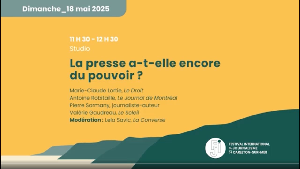 LA PRESSE À-T-ELLE ENCORE DU POUVOIR?