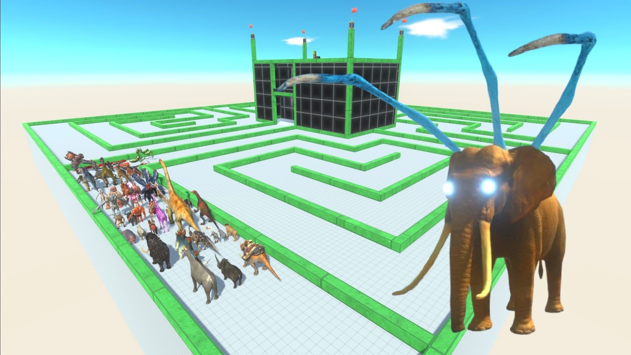 ESCAPE FROM ALIEN ELEPHANT #3 - Animal Revolt Battle Simulator - ARBS