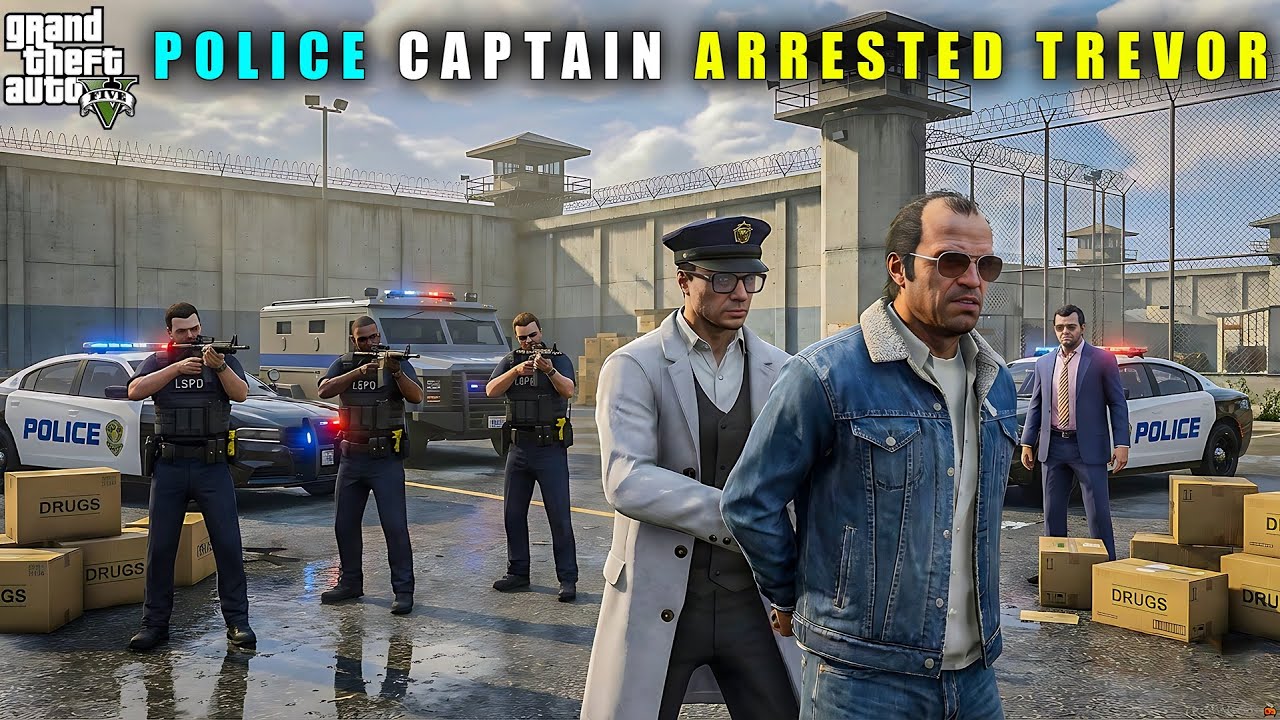 GTA 5 : POLICE CAPTAIN ARRESTED TREVOR || BB GAMING