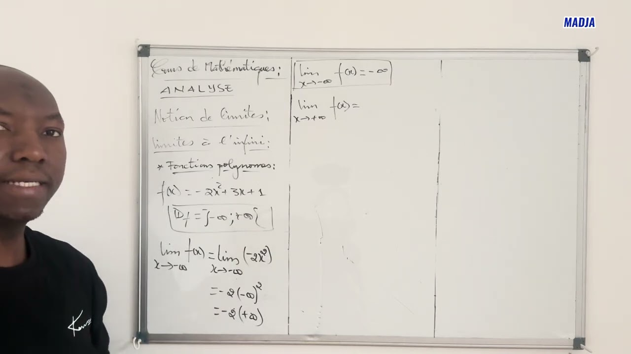 Limites à l’infini d’une fonction polynôme.  #Cours #maths #bac2026 #MADJA