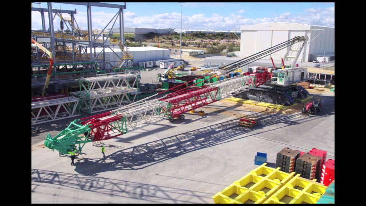Tutt Bryant's new Terex Demag CC8800-1 Crawler Crane Assembly the largest in Australia