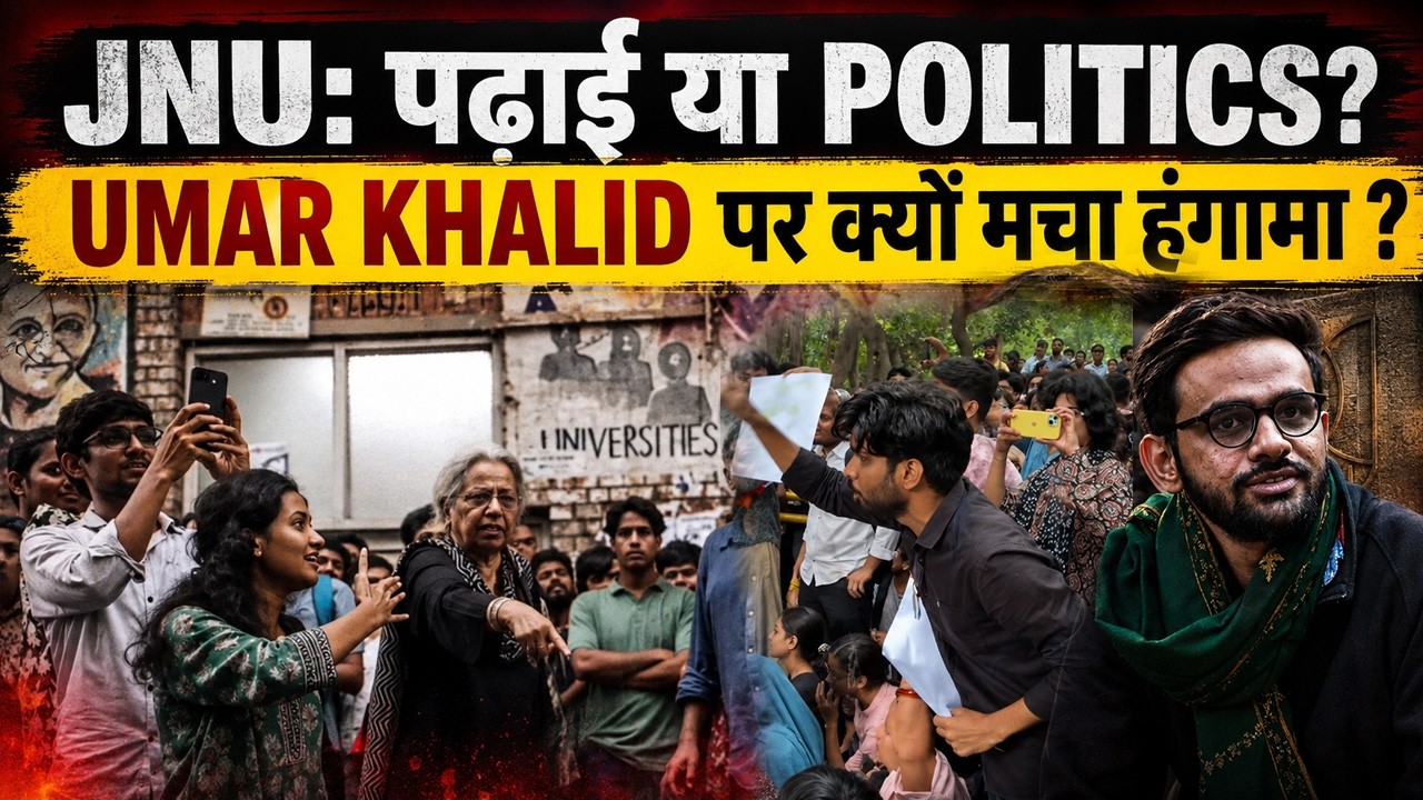 JNU Umar Khalid Event: Professors और ABVP Students भिड़ें,Viral Video पर Public Reaction